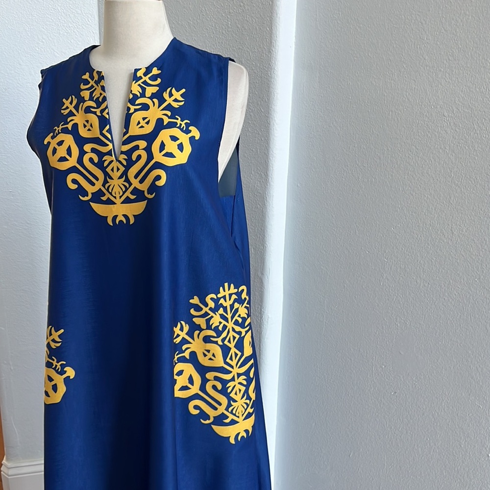 𝅺Modest Sleeveless V-Neck Floral Dress with Pockets Size M NWOT - Picture 11 of 13